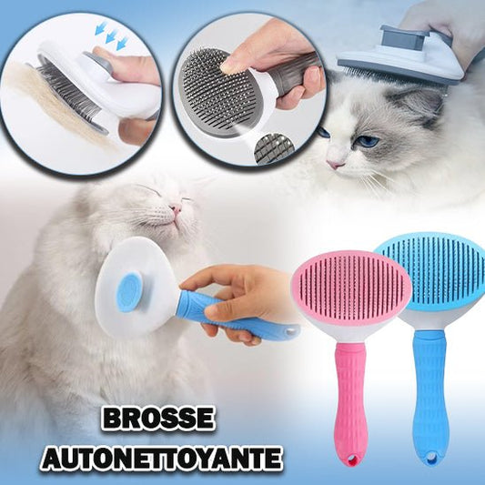 Brosse pour chat autonettoyante - Satisfaction Félin