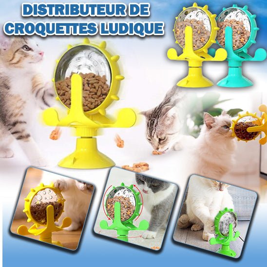 Distributeur de croquettes pour chat - Satisfaction Félin