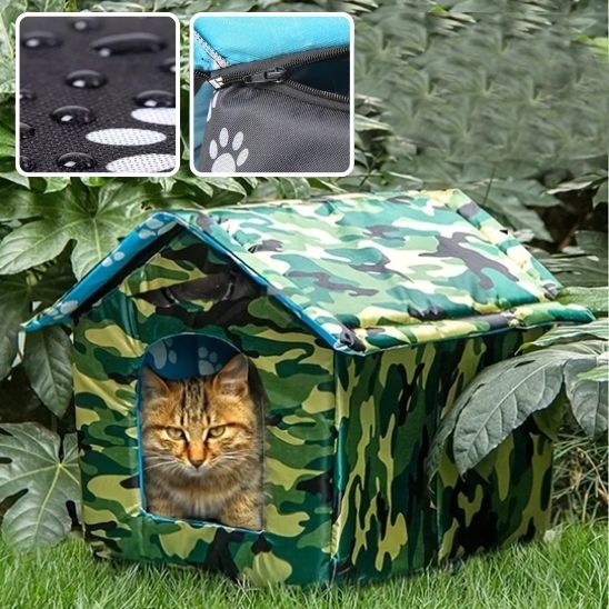 Cabane Extérieure pour Chat | ImperméCat™