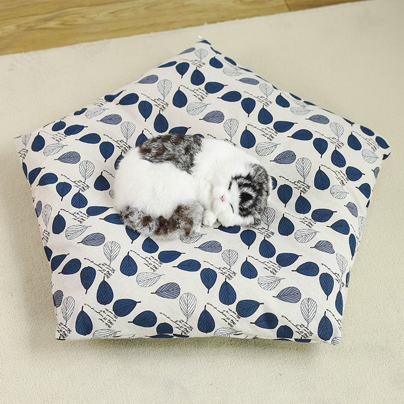 Maison pour chat TipiCat™ petite feuille bleu - Satisfaction Félin